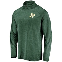 Veste à enfiler glissière quart de tour avec logo principal rayé emblématique Green Athletics pour homme