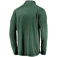 Veste à enfiler glissière quart de tour avec logo principal rayé emblématique Green Athletics pour homme