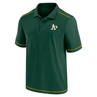 Polo vert avec logo de l'équipe principale d'athlétisme pour hommes