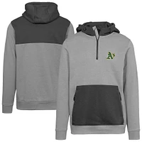 Men's Levelwear Gray Athletics Chicane Insignia 2.0 Quarter-Zip Hoodie