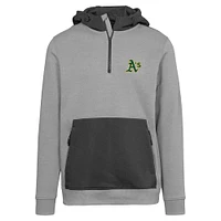 Men's Levelwear Gray Athletics Chicane Insignia 2.0 Quarter-Zip Hoodie