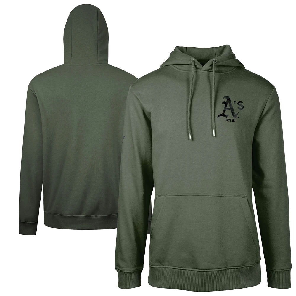 Men's Levelwear  Green Athletics Podium Digital Camo Pullover Hoodie