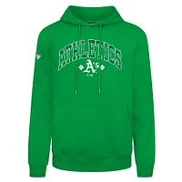 Men's Levelwear  Green Athletics St. Patrick's Day Podium Plaid Pullover Hoodie