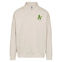 Sweat-shirt à glissière quart de tour Murray la collection Cooperstown Athletics pour homme Levelwear Khaki