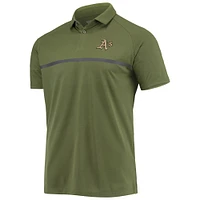 Polo raglan Delta Sector de Levelwear pour homme, olive