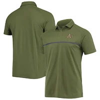 Polo raglan Delta Sector de Levelwear pour homme, olive