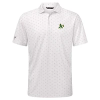 Men's Levelwear White Athletics Detect Insignia 2.0 Polo