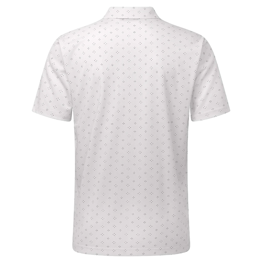 Men's Levelwear White Athletics Detect Insignia 2.0 Polo
