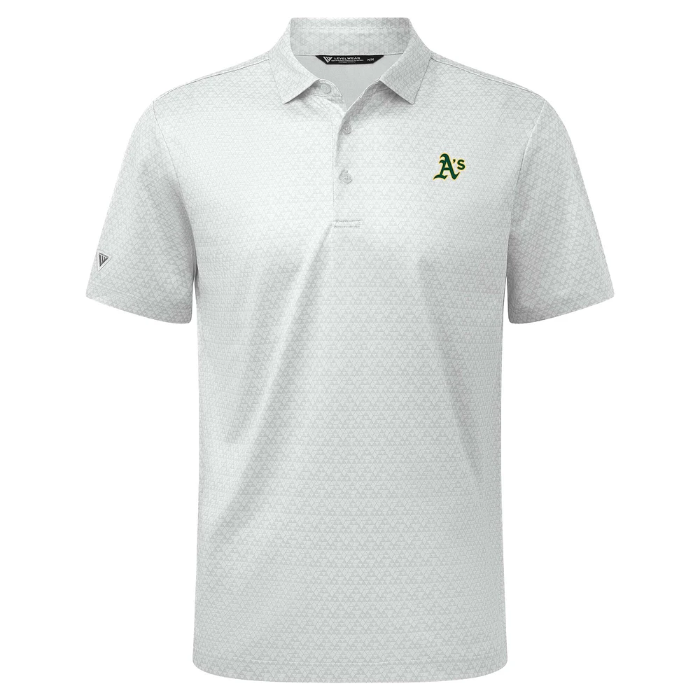 Men's Levelwear White Athletics System Insignia 2.0 Polo