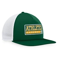 Men's Majestic Green/White Athletics Foam Trucker Snapback Hat