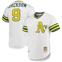 Maillot authentique Mitchell & Ness Reggie Jackson Athletics blanc pour homme de la collection Cooperstown 1972