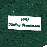Men's Mitchell & Ness Rickey Henderson Athletics Cooperstown Mesh Batting Practice Jersey
