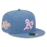 Men's New Era Athletics Faded Blue Color Pack 59FIFTY Fitted Hat