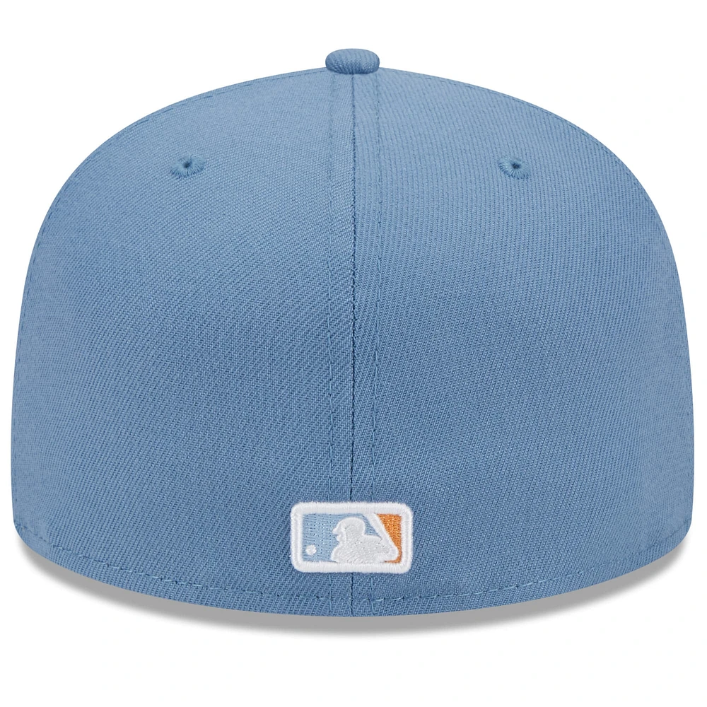 Men's New Era Athletics Faded Blue Color Pack 59FIFTY Fitted Hat