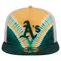Men's New Era Athletics Tie-Dye Golfer Trucker Adjustable Hat