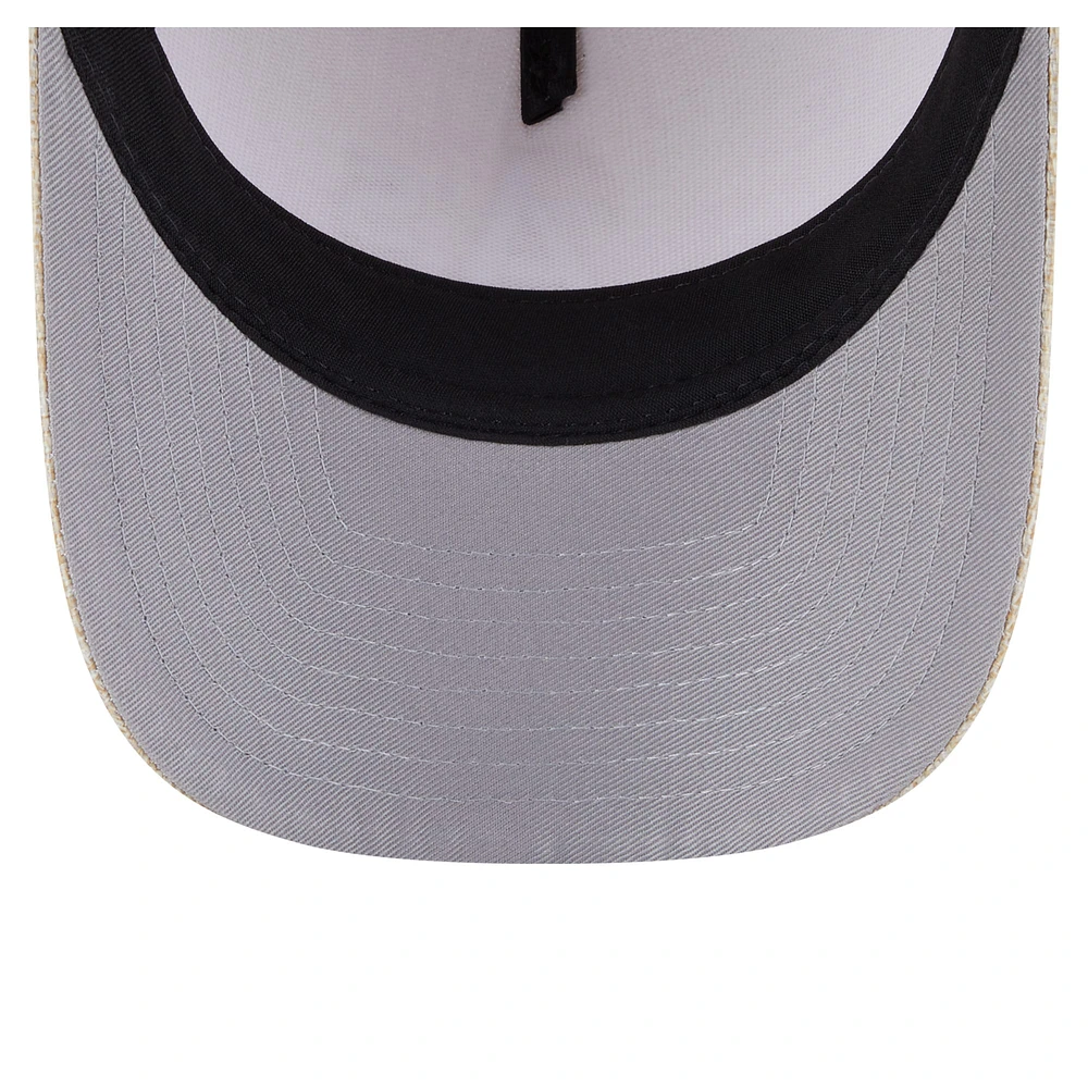 Casquette ajustable 9FORTY en coton tissé beige Athletics de New Era pour homme