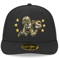 Casquette ajustée à profil bas 59FIFTY Athletics 2024 Armed Forces Day de New Era pour homme