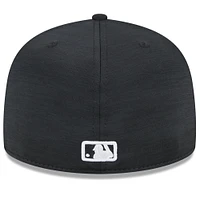 Casquette ajustée New Era Athletics 2024 Clubhouse 59FIFTY noire pour homme