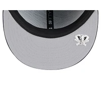 Men's New Era Black Athletics 2025 MLB Clubhouse 59FIFTY Fitted Hat