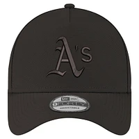 Men's New Era Black Athletics A-Frame 9FORTY Adjustable Hat