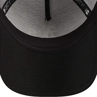 Men's New Era Black Athletics A-Frame 9FORTY Trucker Adjustable Hat