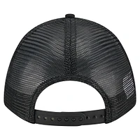 Men's New Era Black Athletics City Initial 9FORTY A-Frame M-Crown Adjustable Trucker Hat