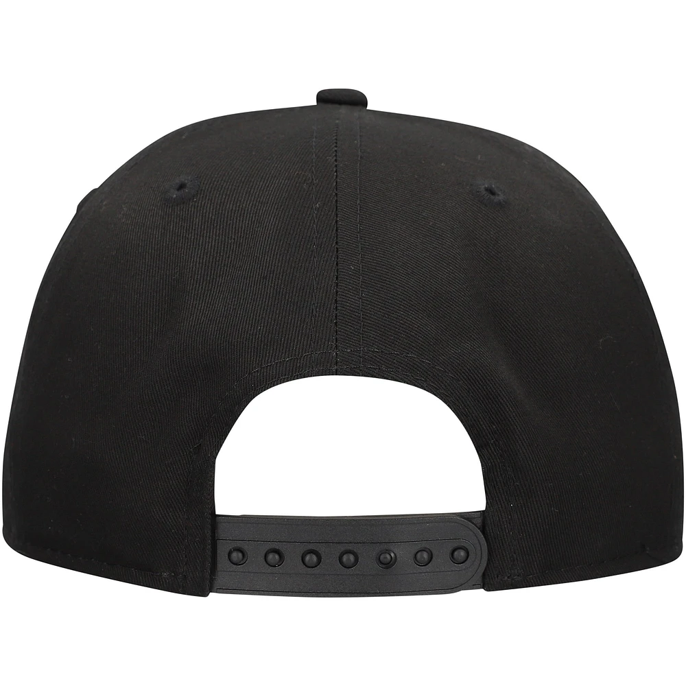 Casquette de golf à visière snapback Athletics noire New Era pour homme