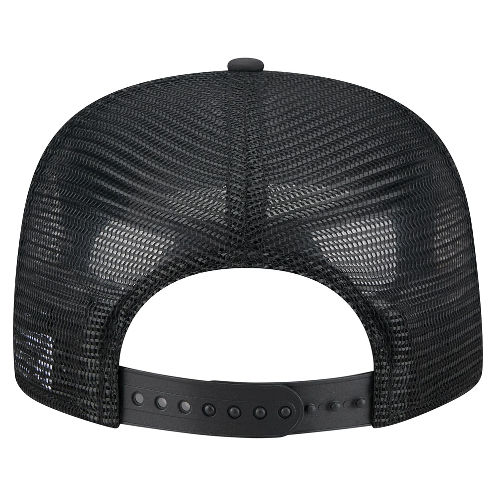 Men's New Era  Black Athletics Gummy Golfer Trucker Adjustable Hat