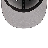 Men's New Era Black Athletics Metallic Logo 9FIFTY Snapback Hat