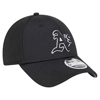 Men's New Era Black Athletics Pivot 9FORTY Adjustable Hat