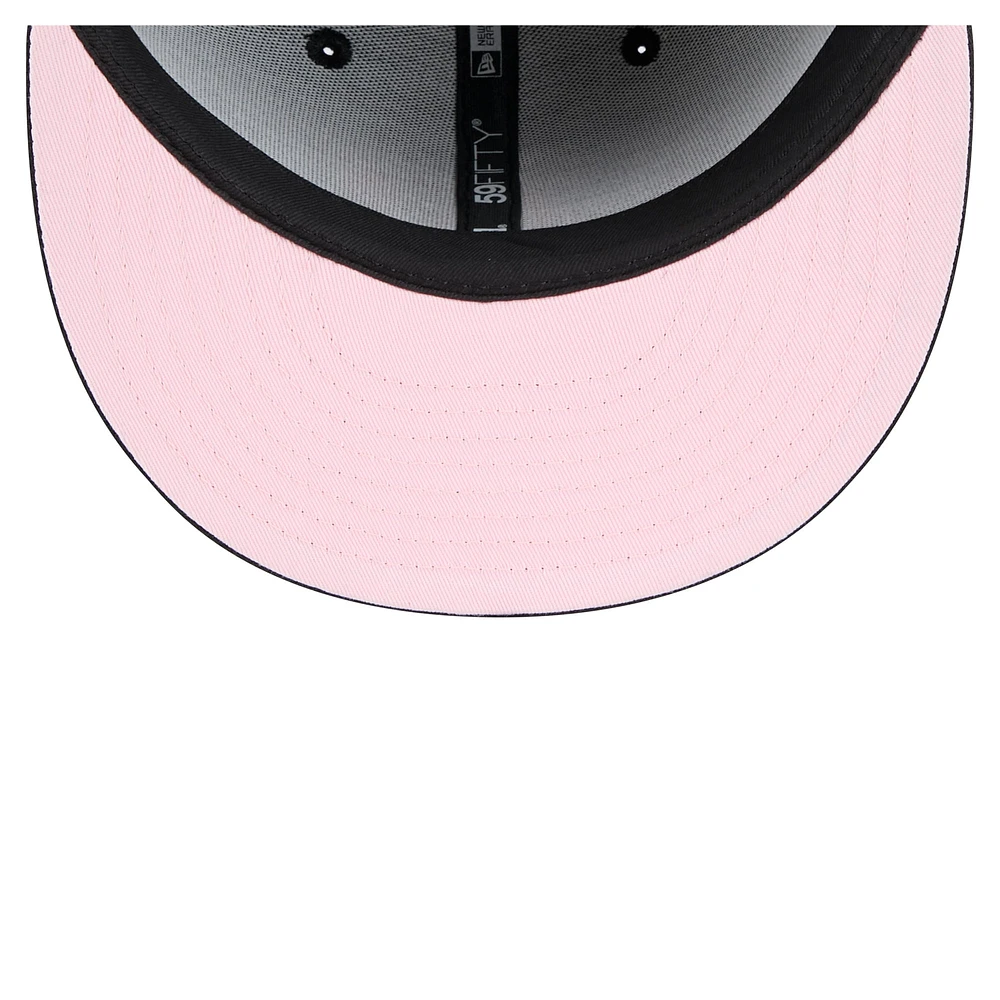 Men's New Era Black Athletics Tonal Koi 59FIFTY Fitted Hat
