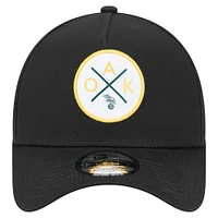 Men's New Era Black Oakland Athletics 9FORTY A-Frame Adjustable Hat