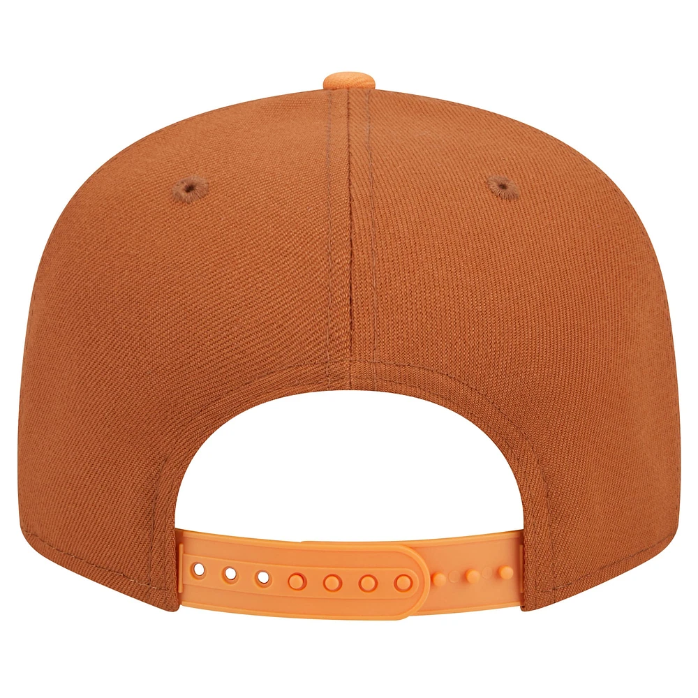 Casquette Snapback bicolore 9FIFTY Athletics marron de New Era pour homme