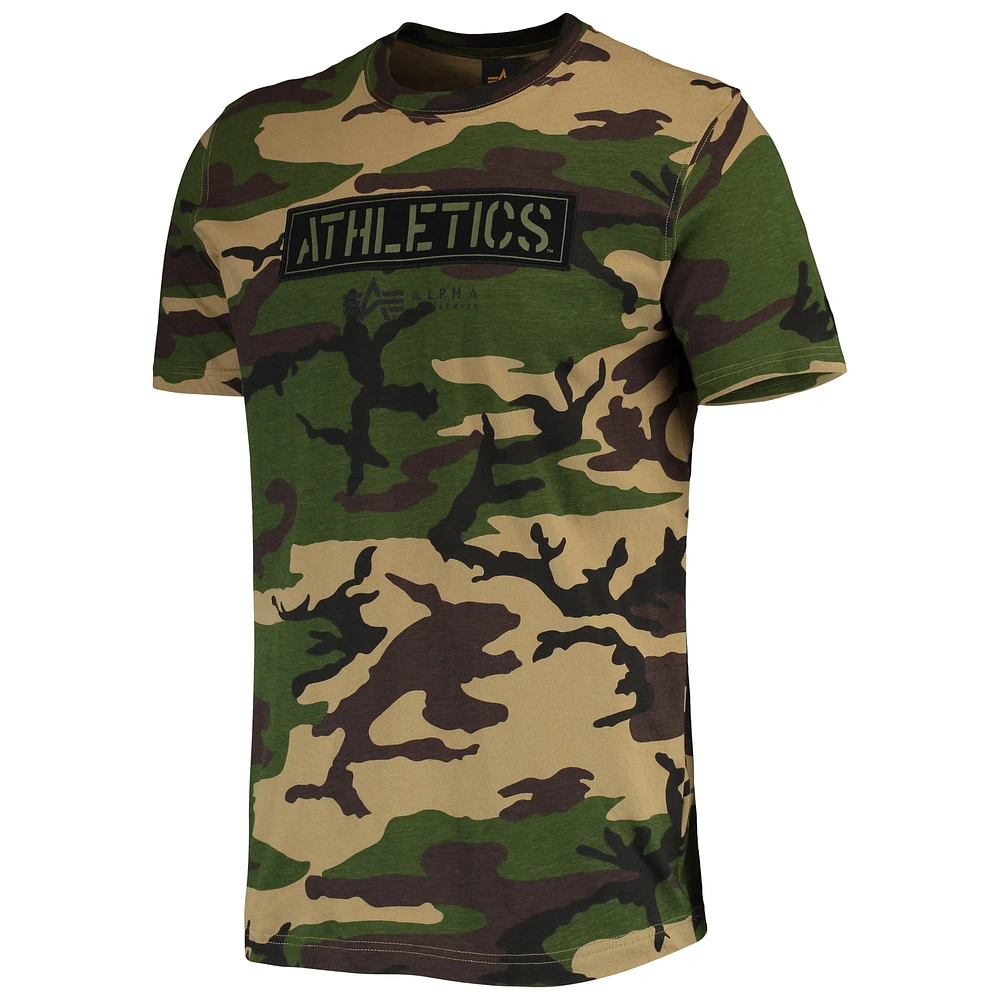 T-shirt camouflage Athletics Club de New Era pour homme