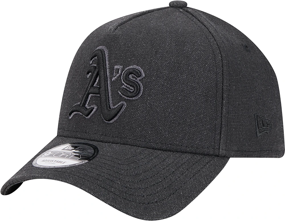 Casquette ajustable A-Frame Essentials 9FORTY Athletics Logo de New Era pour homme, couleur anthracite