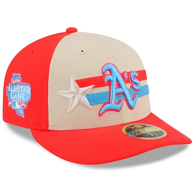 Casquette ajustée 59FIFTY Athletics 2024 MLB All-Star Game de New Era pour homme, couleur crème