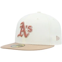 Casquette ajustée 59FIFTY Athletics Chrome Camel Rust de New Era pour homme