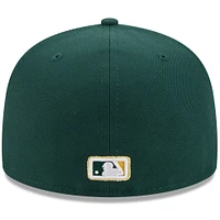 Casquette ajustée New Era Athletics 2025 59FIFTY Day vert foncé pour homme avec épingles