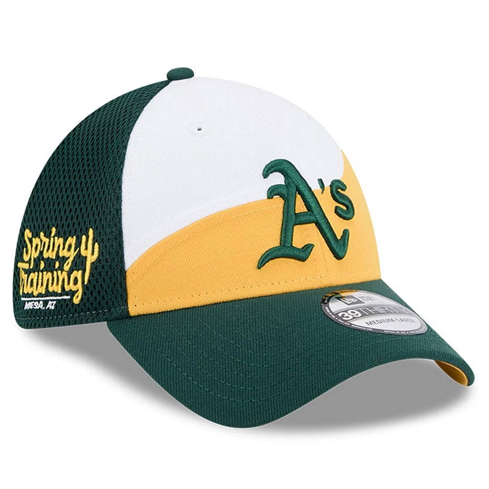 Men's New Era  Gold/Dark Green Athletics 2025 Spring Training 39THIRTY Flex Hat