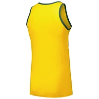 Men's New Era Gold Athletics Jersey Ringer Tank Top