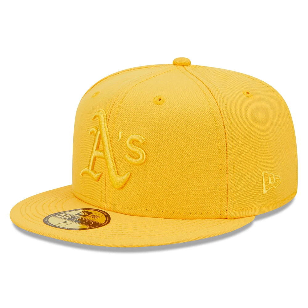 Casquette ajustée 59FIFTY Gold Athletics de New Era pour homme