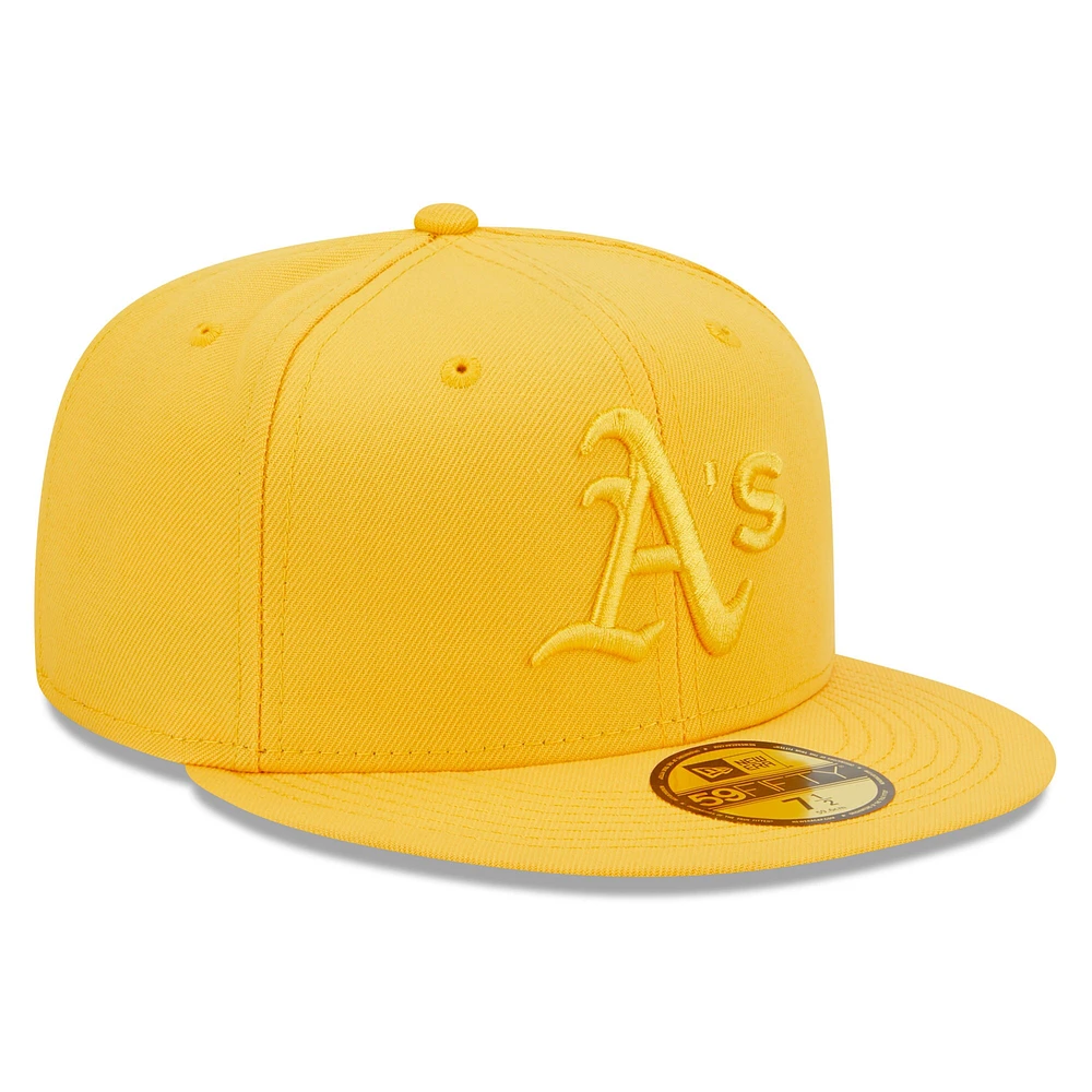 Casquette ajustée 59FIFTY Gold Athletics de New Era pour homme