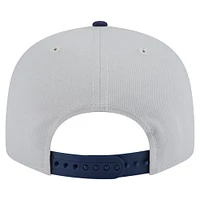 Men's New Era Gray/Navy Athletics 2-Tone Color Pack 9FIFTY Snapback Hat