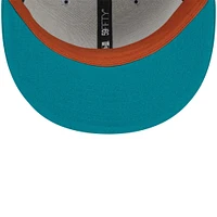 Men's New Era Gray/Teal Athletics 59FIFTY Fitted Hat