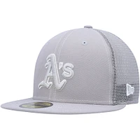 Casquette ajustée 59FIFTY Athletics 2023 On-Field Batting Practice pour homme de New Era