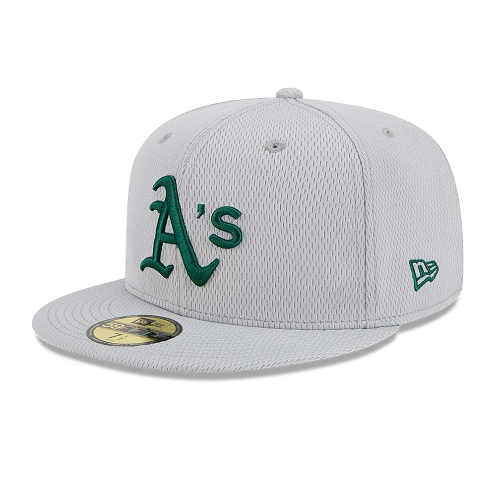 Men's New Era Gray Athletics 2025 MLB Clubhouse 59FIFTY Fitted Hat