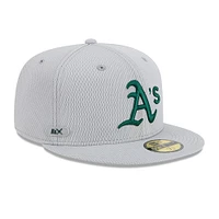 Men's New Era Gray Athletics 2025 MLB Clubhouse 59FIFTY Fitted Hat
