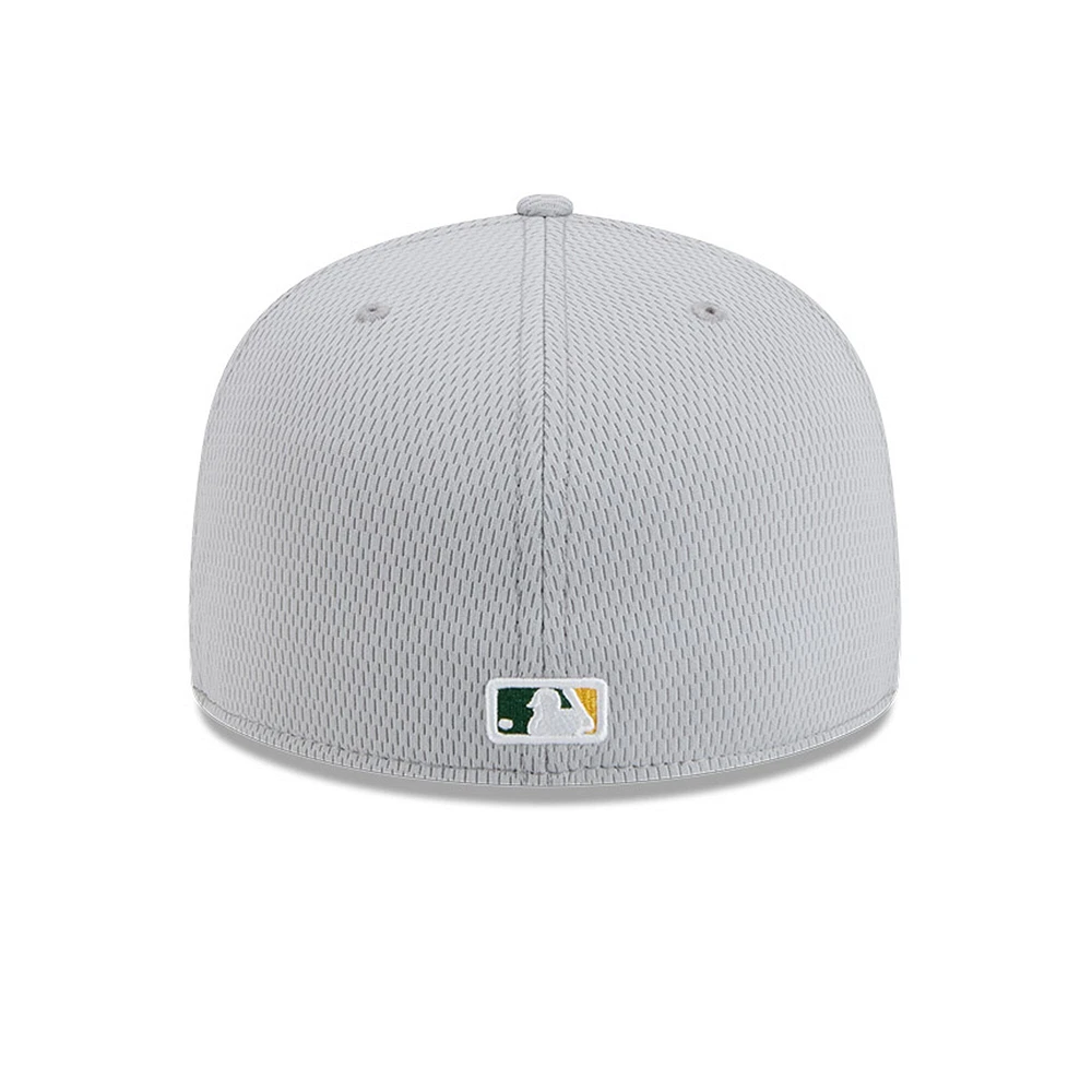 Men's New Era Gray Athletics 2025 MLB Clubhouse 59FIFTY Fitted Hat