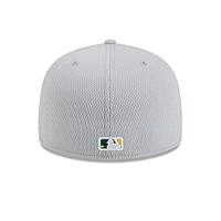 Men's New Era Gray Athletics 2025 MLB Clubhouse 59FIFTY Fitted Hat