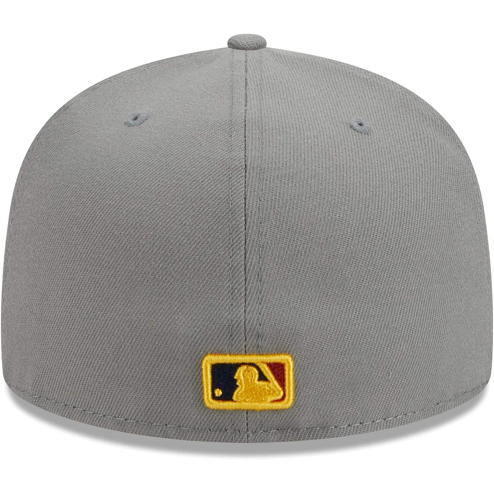 Men's New Era Gray Athletics Color Pack 59FIFTY Fitted Hat